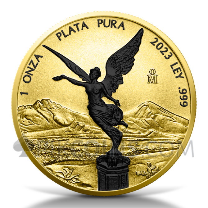 Libertad - Gold & Black Platinum 1 Onza 1oz Mexico 2023