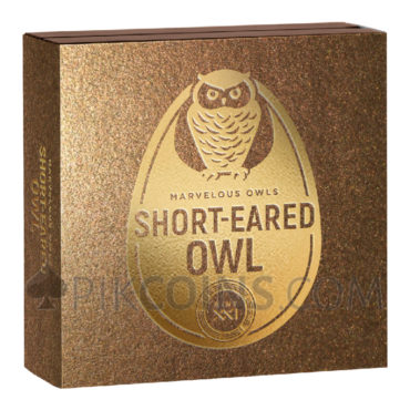 Short-eared Owl - Marvelous Owls 2$ 1oz Niue 2024