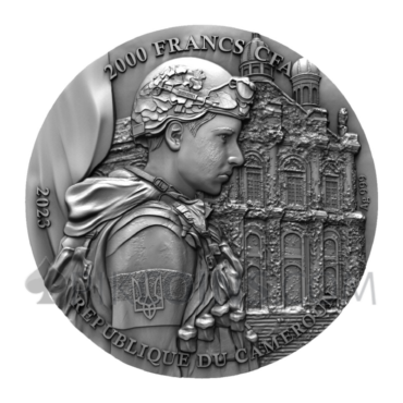 Snake Island Incident - Ukraine War 2000 Francs CFA 2oz Cameroon 2023