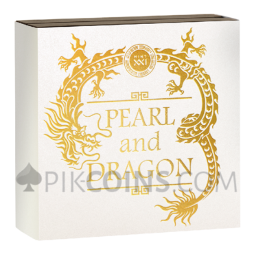 Pearl And Dragon - Divine Pearls 5$ 2oz Niue 2022