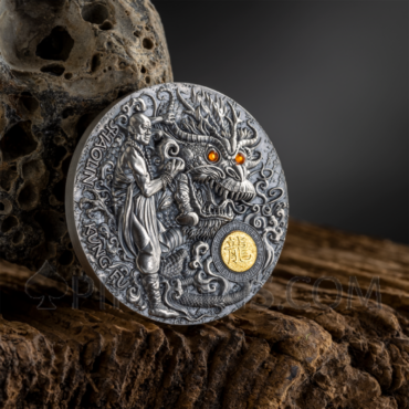 Shaolin Kung Fu Dragon - Martial Arts Styles 5$ 2oz Niue 2023