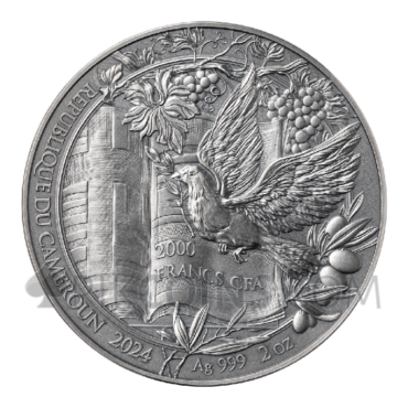 Rescue Of Daniel - Bible Stories 2000 Francs CFA 2oz Republic of Cameroon 2024