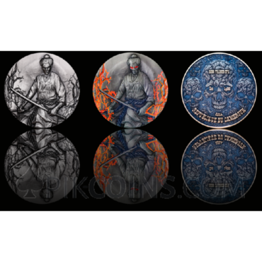 Zombified Samurai - Glow in the Dark 2000 Francs CFA 2oz Republic of Cameroon 2024