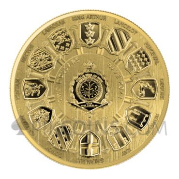 Arthur Pendragon - Camelot - Full Gilding Edition 2$ 1oz Niue 2023