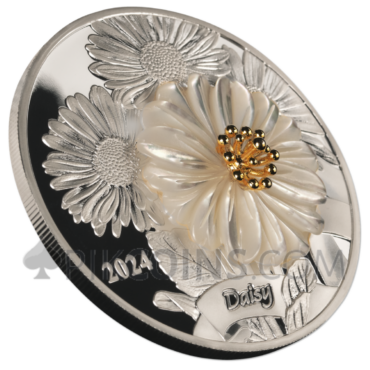 Daisy Flower 5$ 2oz Solomon Islands 2024