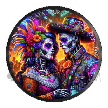 Dia De Los Muertos 1 Onza 1oz Mexico 2023