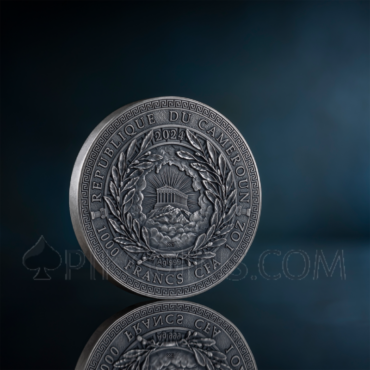 Dionysus - Great Greek Mythology 1000 Francs CFA 1oz Cameroon 2024