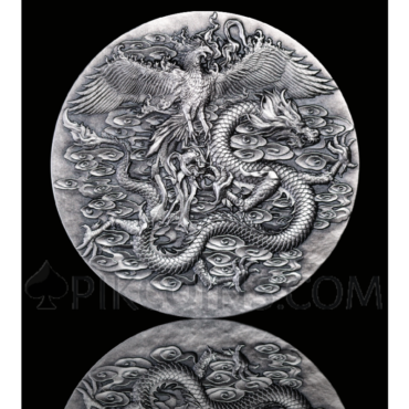 The Double Dragon And The Phoenix 1118 Francs CFA 1,8oz Gabon 2023