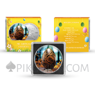 Earth Easter Egg 1$ 1oz Fiji 2022