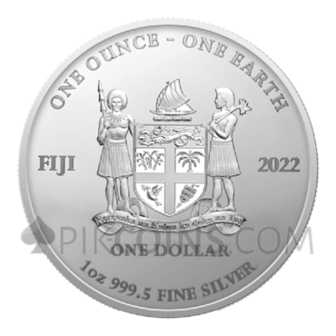Easter Earth Easter Rabbit 1$ 1oz Fiji 2022