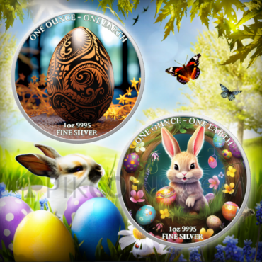 Easter Earth Easter Rabbit 1$ 1oz Fiji 2022