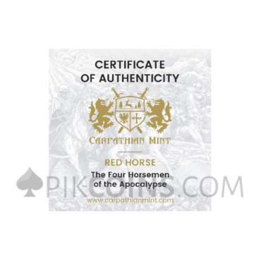 Four Horsemen of Apocalypse - Red Horse 1oz silver 2024