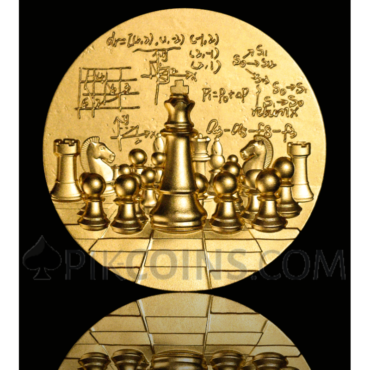 Gold Gilded Version - International Chess 2000 Francs CFA 2oz Cameroon 2024