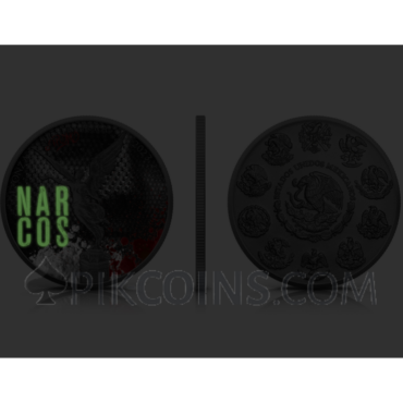 Narcos Libertad Glow In The Dark 1 Onza 1oz Mexico 2023