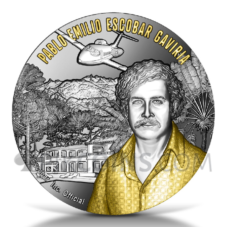 Pablo Escobar World Money Fair Edition 2024 1 Billion Besos 2oz Coin