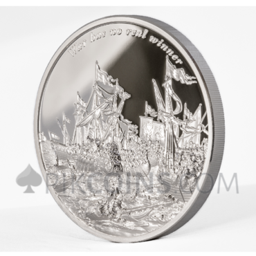 War Has No Real Winner – Time Flies 1500 Francs CFA 2oz Gabon 2023