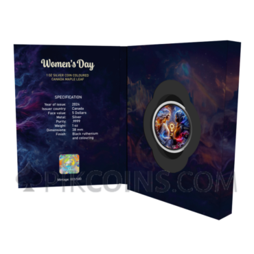 Women's Day 5$ 1oz Canada 2024