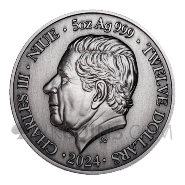 Aries - Glow in the Dark 12$ 5oz Niue 2024