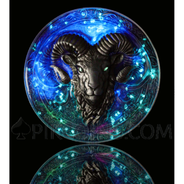 Aries - Glow in the Dark 12$ 5oz Niue 2024