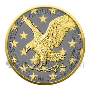 American Eagle - Golden Ring 1$ 1oz USA 2024