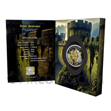 Arthur Pendragon - Camelot Multimetal 2$ 1oz Niue 2023