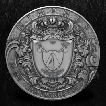 Nymphs 2000 Francs CFA 2oz Cameroon 2024