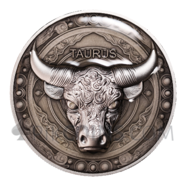 Taurus - Twelve Zodiac Signs 12$ 5oz Niue 2024