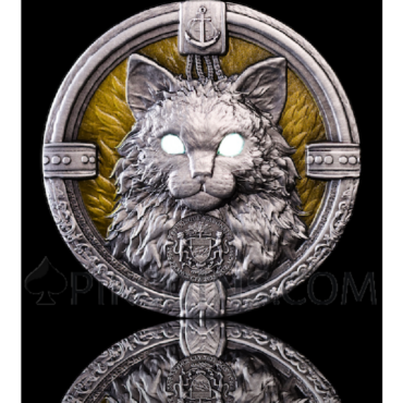 The Ship's Cat - Glow in the Dark 2000 Francs CFA 2oz Gabon 2025