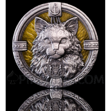 The Ship's Cat - Glow in the Dark 2000 Francs CFA 2oz Gabon 2025
