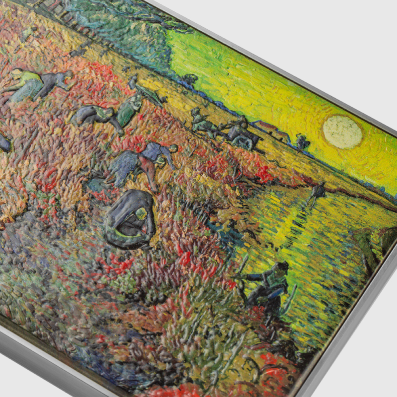 Yeesam Art Paint By Numbers – La Vigna Rossa Di Van Gogh – Kit 40x50 Cm Su Tela Con Cornice