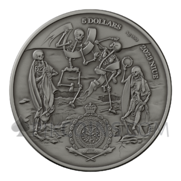 Black Death - Human Tragedies 5$ 2oz Niue 2023