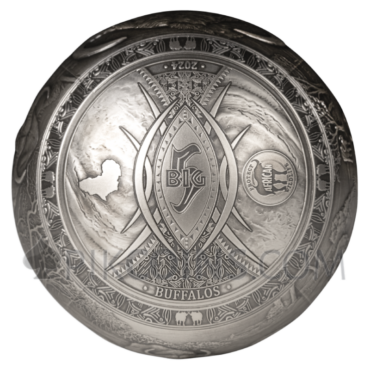 Buffalo - Big Five Spherical 1000 Francs CFA 1kg Djibouti 2024