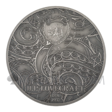 Cthulhu Mythos - H.P. Lovecraft 20$ 3oz Palau 2022