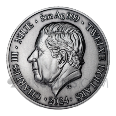 Gemini - Twelve Zodiac Signs 12$ 5oz Niue 2024