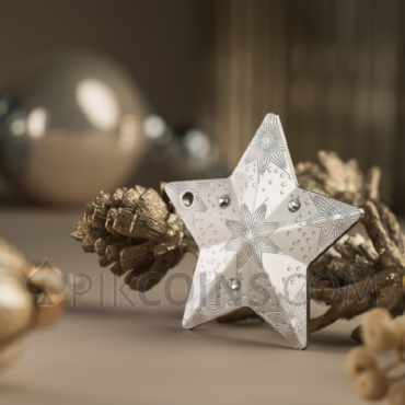 Starry Sky - Holiday Ornaments 5$ 1oz Cook Islands 2024