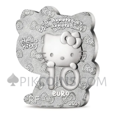 Hello Kitty Shape Proof 10€ 22.2g France 2024