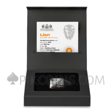 Lion - The Big Five of Africa - Cast Bar 2oz 2024