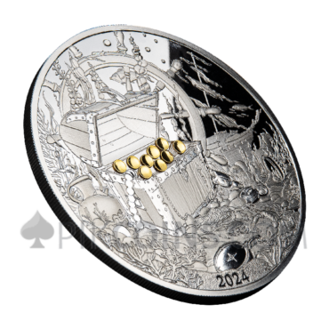 Ocean Lost Treasure 5$ 2oz Barbados 2024