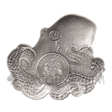 Octopus 5$ 3oz Barbados 2024