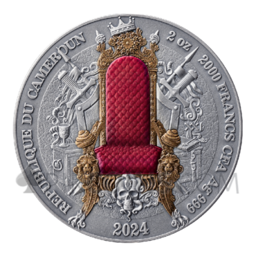 Ottoman Empire - The Legacy of The Greatest Empires 2000 Francs CFA 2oz Republic of Cameroon 2024