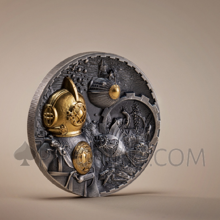 Steampunk - Nautilus 20$ 3oz Cook Islands 2022 Coin - Modern numismatic ...