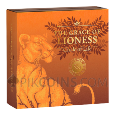The Grace Of Lioness - Circle of Life 2000 Francs CFA 2oz Republic of Cameroon 2024