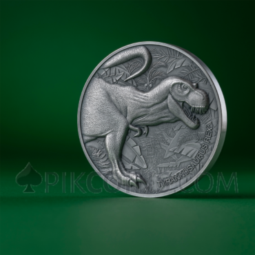 Tyrannosaurus Rex - Lost World 2000 Francs CFA 2oz Republic of Cameroon 2024