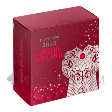 Year Of The Snake - Lunar Year 2 Cedis 0.5oz Republic of Ghana 2025