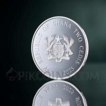 Year Of The Snake - Lunar Year 2 Cedis 0.5oz Republic of Ghana 2025
