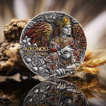 Alkonost - Slavic Bestiary 2000 Francs CFA 3oz Cameroon 2023