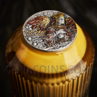 Alkonost - Slavic Bestiary 2000 Francs CFA 3oz Cameroon 2023