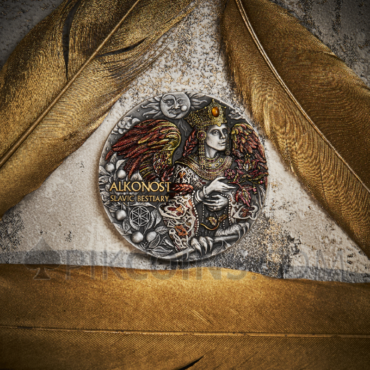 Alkonost - Slavic Bestiary 2000 Francs CFA 3oz Cameroon 2023