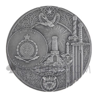 The Tower of the Swallow - The Witcher Book 5$ 2oz Niue 2024