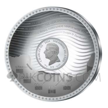 D-Day - Seaborne Invasion 5$ 50g Solomon Islands 2024